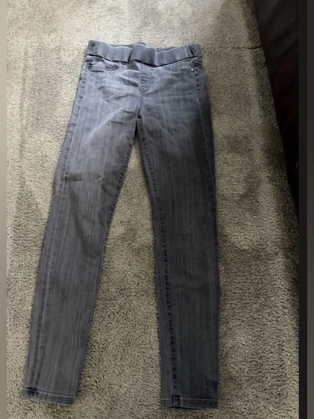 Liverpool Jeans Women's Size 6/28 The Skinny Pull On Mid Rise Jegging Gray